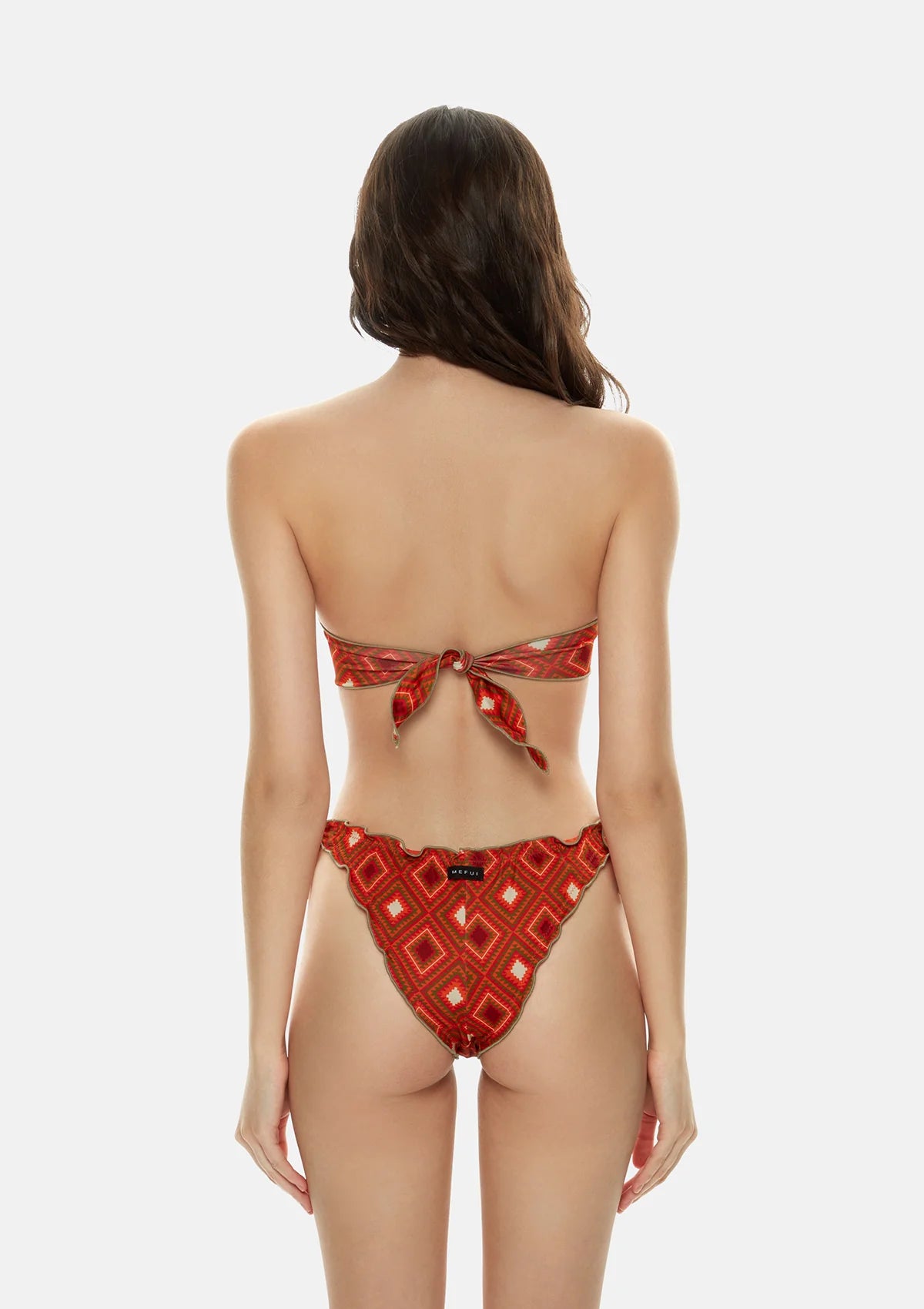 BIKINI FASCIA FROU FROU E SLIP NODI REGOLABILE GUARDA PAMPA ME FUI