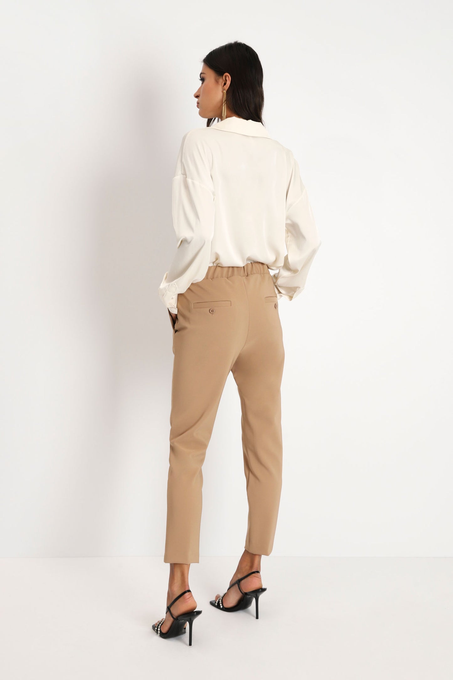 PANTALONI MONOCOLOR A SIGARETTA IMPERIAL