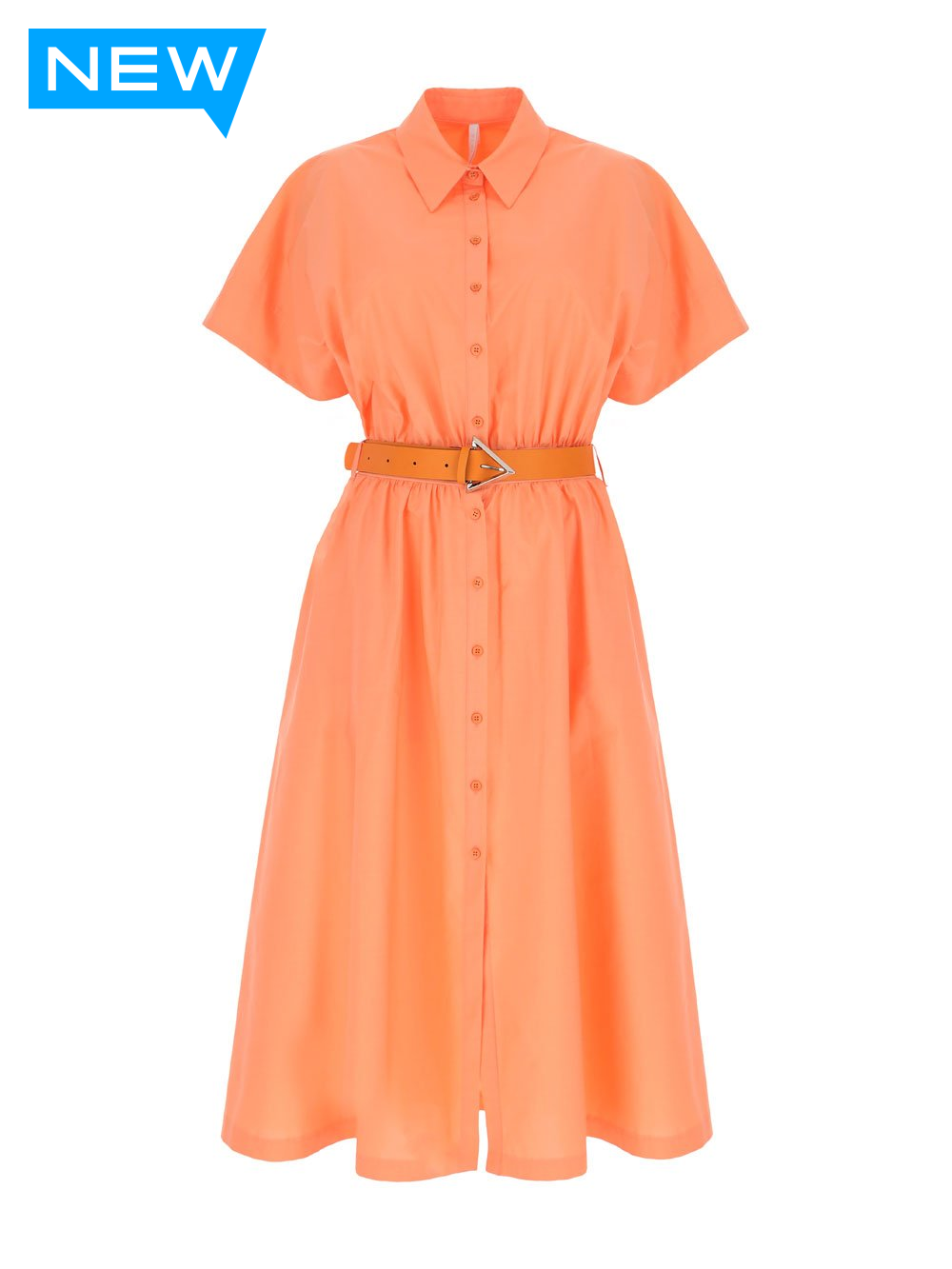 ABITO CHEMISIER MIDI CON CINTURA IMPERIAL