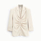 BLAZER CON ABBOTTONATURA FRONTALE E SPALLE STRUTTURATE JBO6LJT BURRO IMPERIAL.