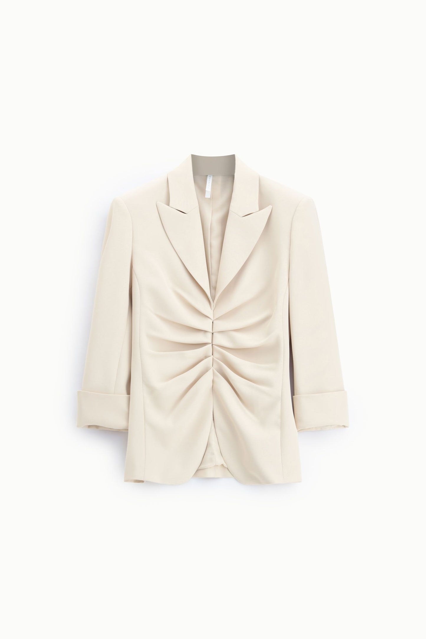 BLAZER CON ABBOTTONATURA FRONTALE E SPALLE STRUTTURATE JBO6LJT BURRO IMPERIAL.