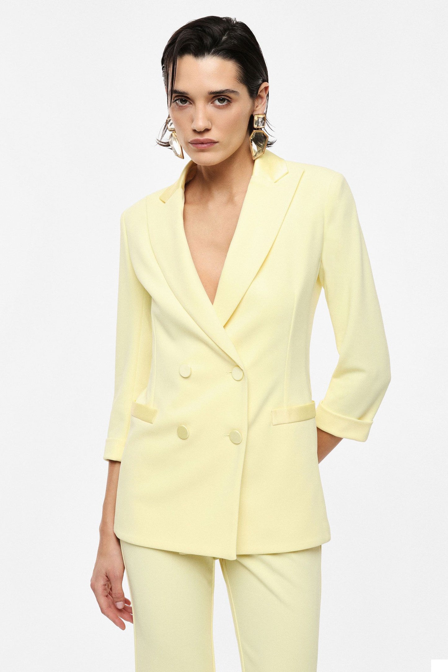 TAILLEUR GIACCA DOPPIOPETTO JU25LAW CANARINO IMPERIAL.