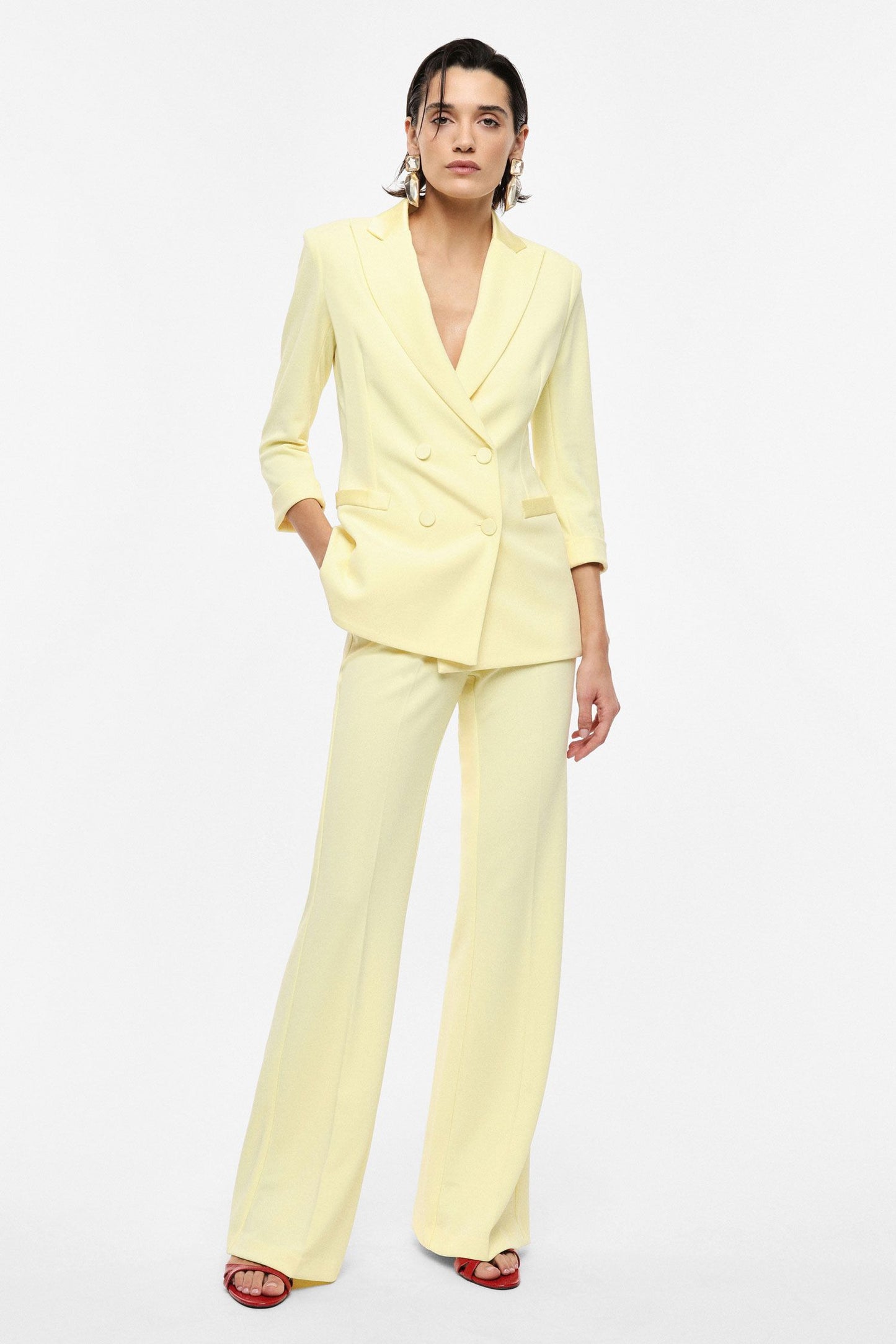 TAILLEUR GIACCA DOPPIOPETTO JU25LAW CANARINO IMPERIAL.