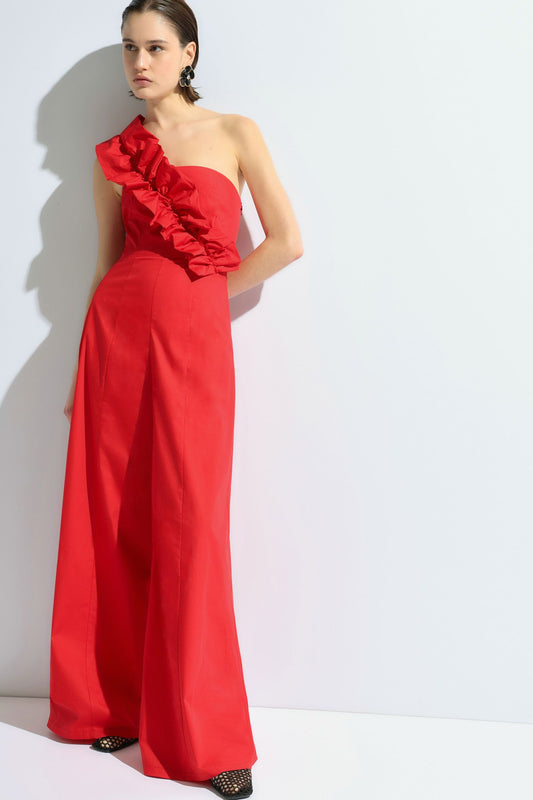 TUTA/SALOPETTE Y552JFP ROSSO IMPERIAL.