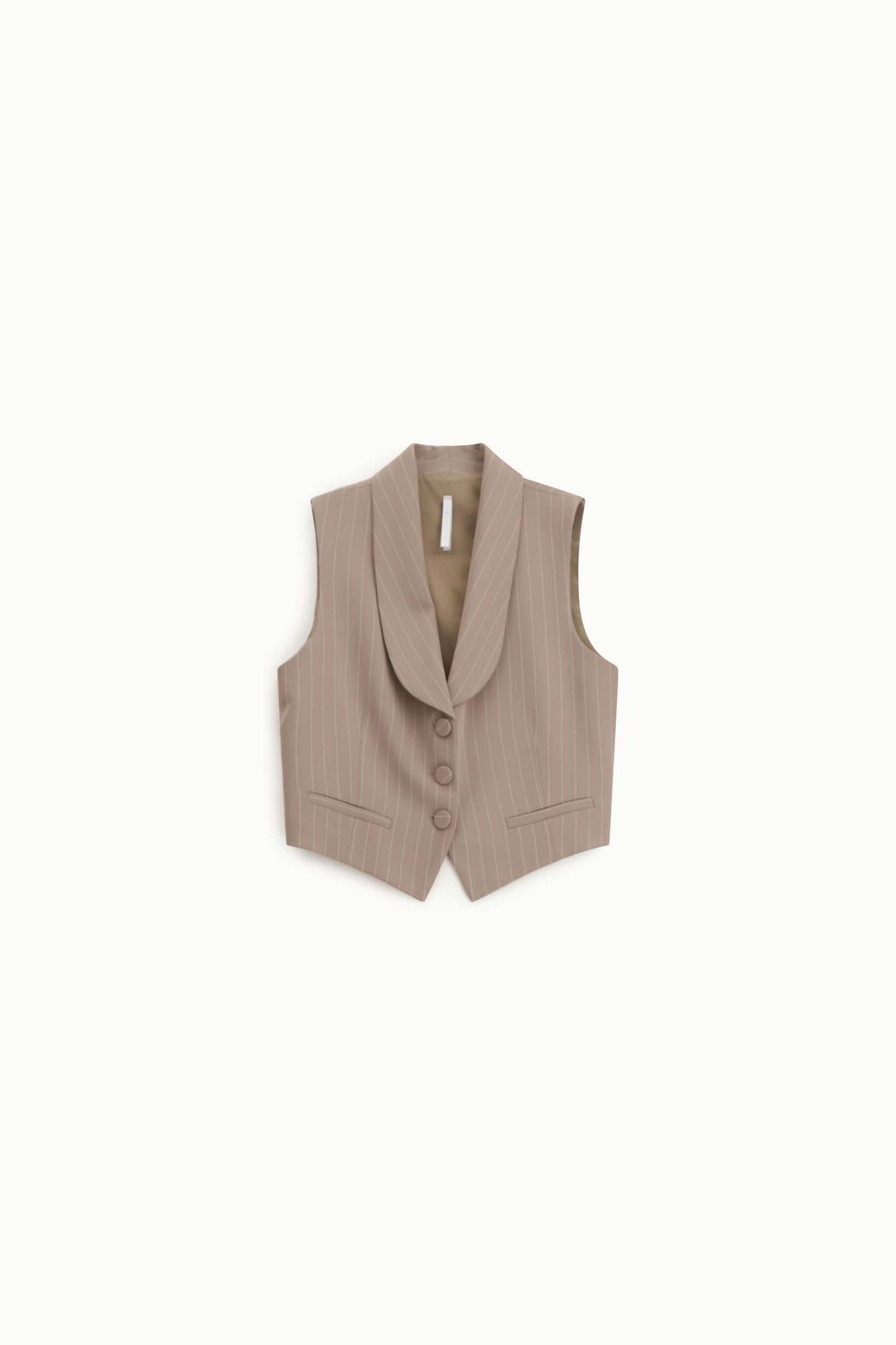 COMPLETO GILET E PANTALONE GESSATO LC28LAF FANGO IMPERIAL.
