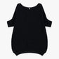 MAGLIONE AMPIO CON MANICHE CORTE E SCOLLO BARCA M3025888 NERO IMPERIAL.