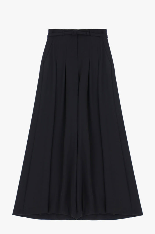 PANTALONI AMPI CON VITA ALTA NERO IMPERIAL