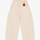 PANTALONI P7H5LTYC PANNA/ROSSO IMPERIAL.