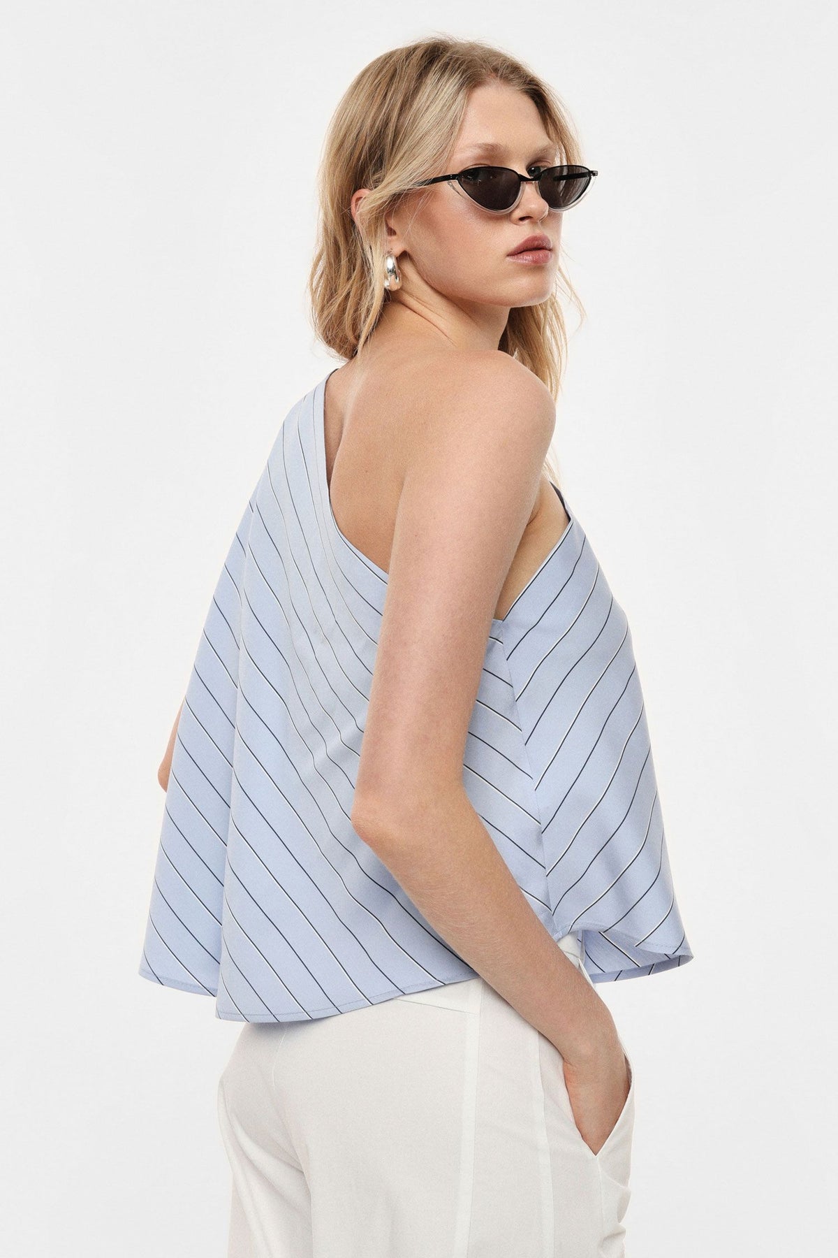 TOP RIE8JOT AZZURRO/BLU IMPERIAL.