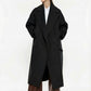 CAPPOTTO OVER CON MAXI REVERS E TASCHE KG26KLY NERO IMPERIAL.