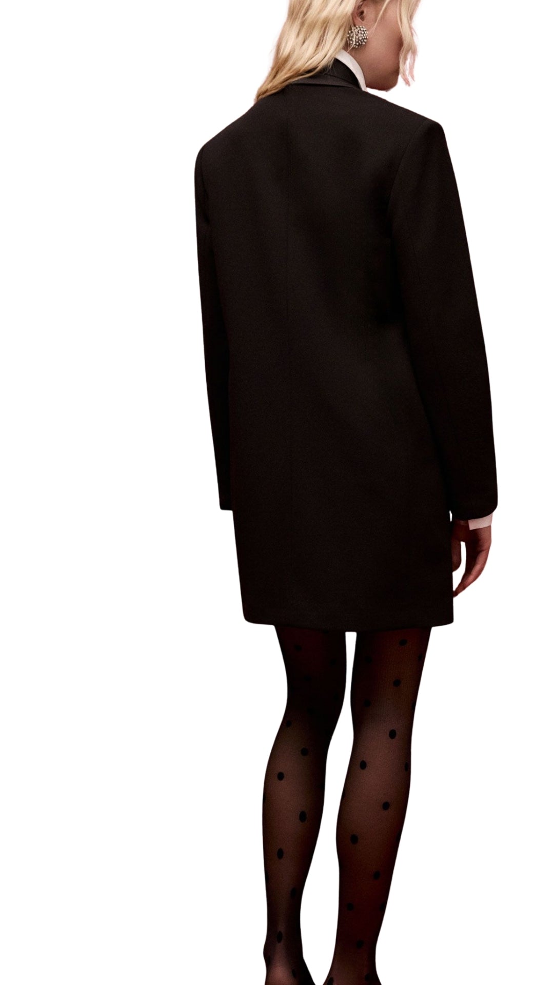 ABITO CORTO DOPPIOPETTO CON COLLO CLASSICO AFWJKAW NERO IMPERIAL.