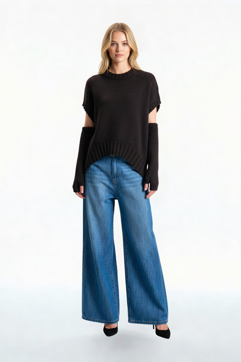 GILET 252PA9339 MARRONE TENSIONE IN.