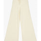 PANTALONI AMPI IN MAGLIA CON COULISSE PANNA IMPERIAL.