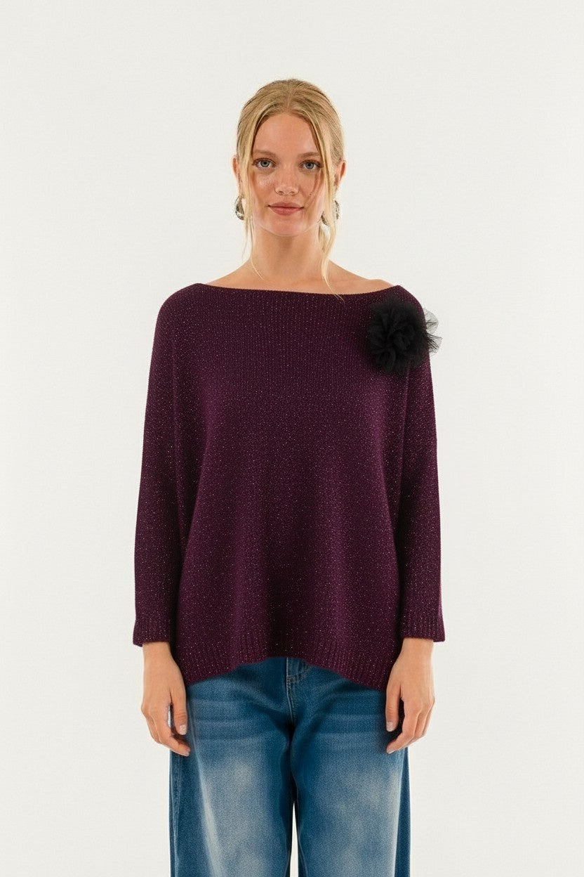 MAGLIA SCOLLO 3M0975C PORPORA KONTATTO