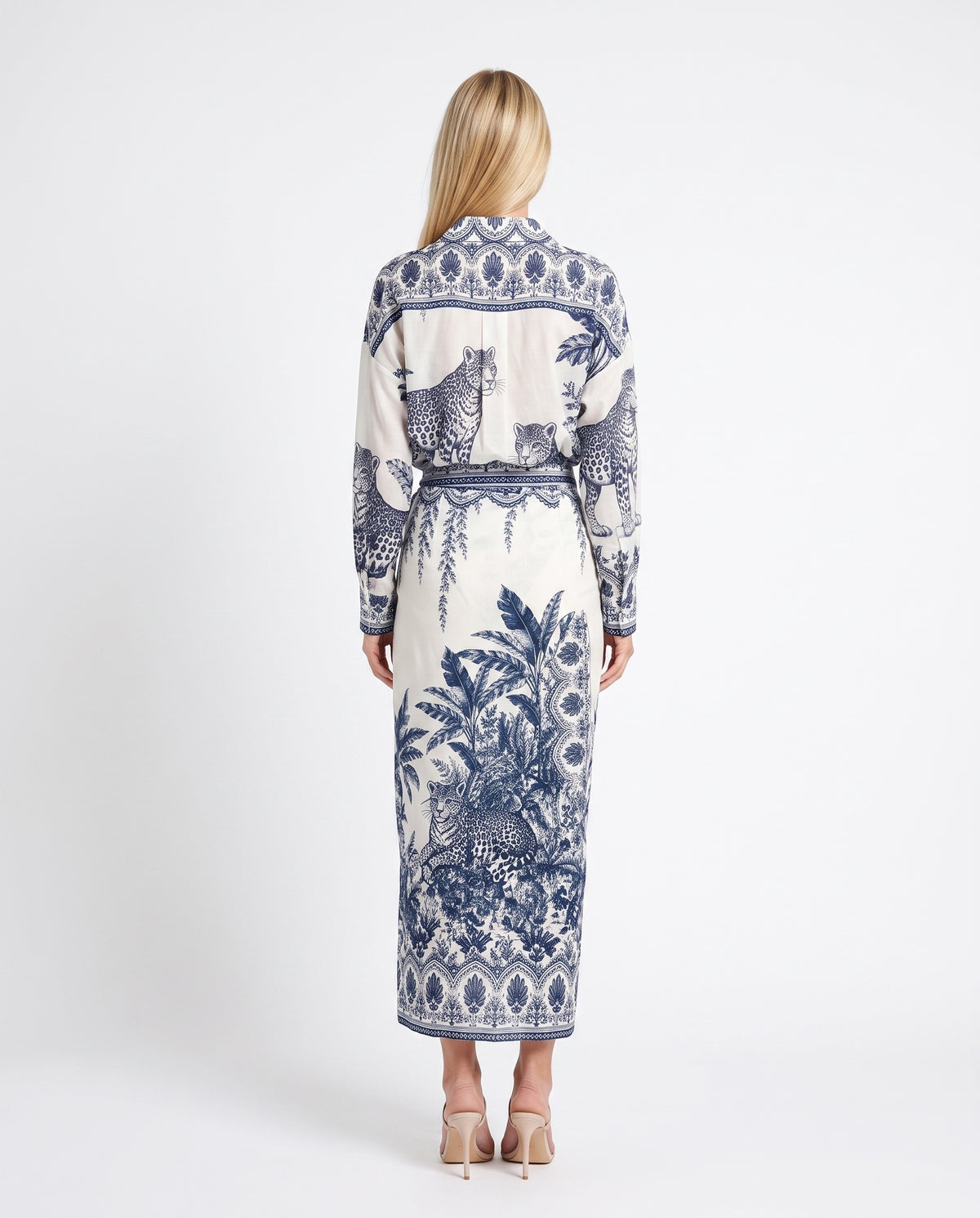 GONNA LONGUETTE  IN MUSSOLA PE260492 BLU TENSIONE IN.