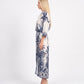 GONNA LONGUETTE  IN MUSSOLA PE260492 BLU TENSIONE IN.