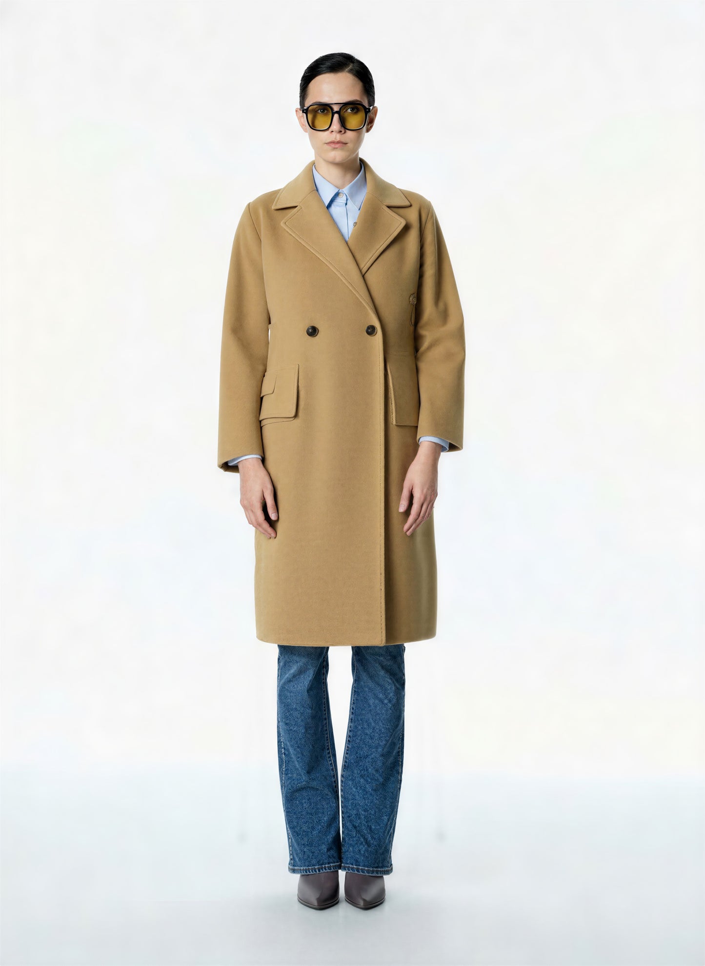 CAPPOTTO AD OVETTO  KI33KEY CAMMELLO IMPERIAL.