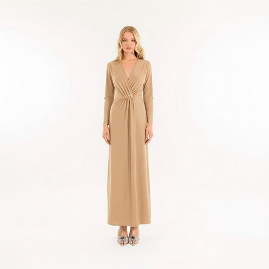 ABITO SCOLLO MR5013C BEIGE KONTATTO