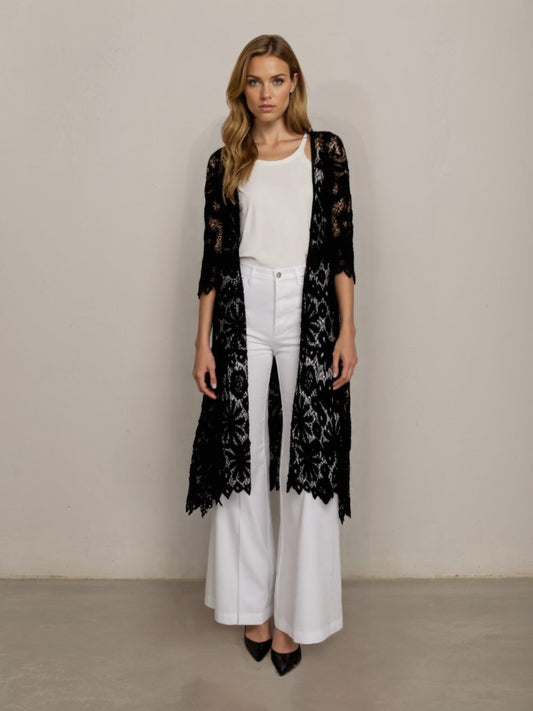 CARDIGAN CT2494 NERO TENSIONE IN.