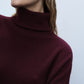 Maglione con collo alto e maniche lunghe MARSALA IMPERIAL.