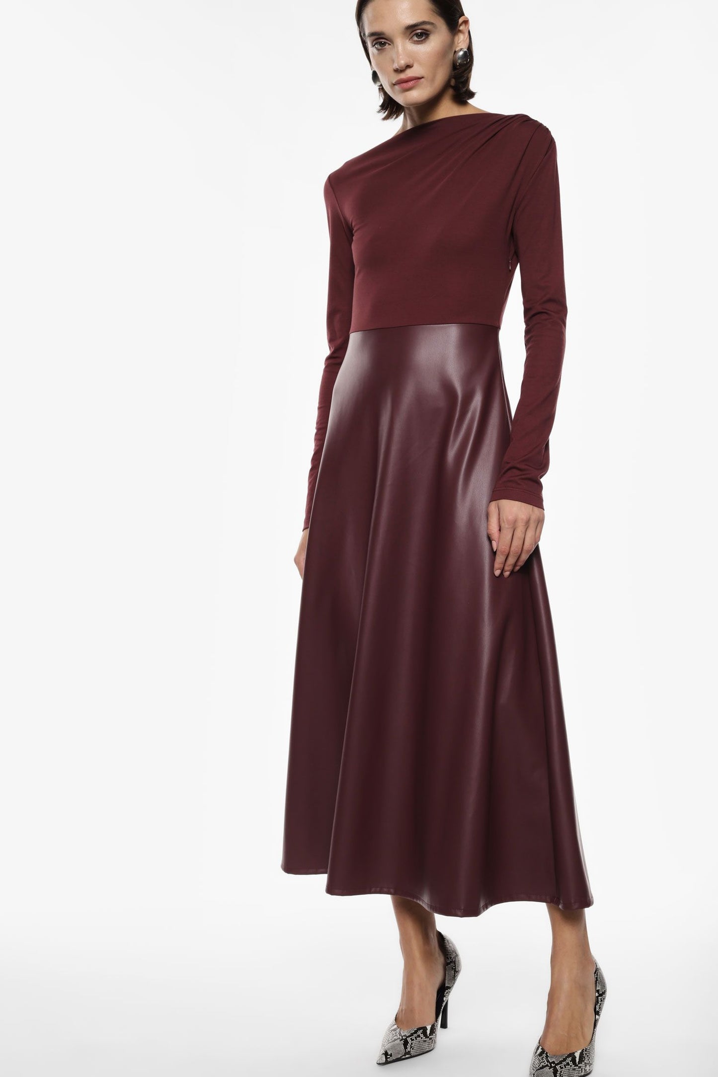 ABITO LUNGO AFRQKGJ BORDEAUX IMPERIAL.