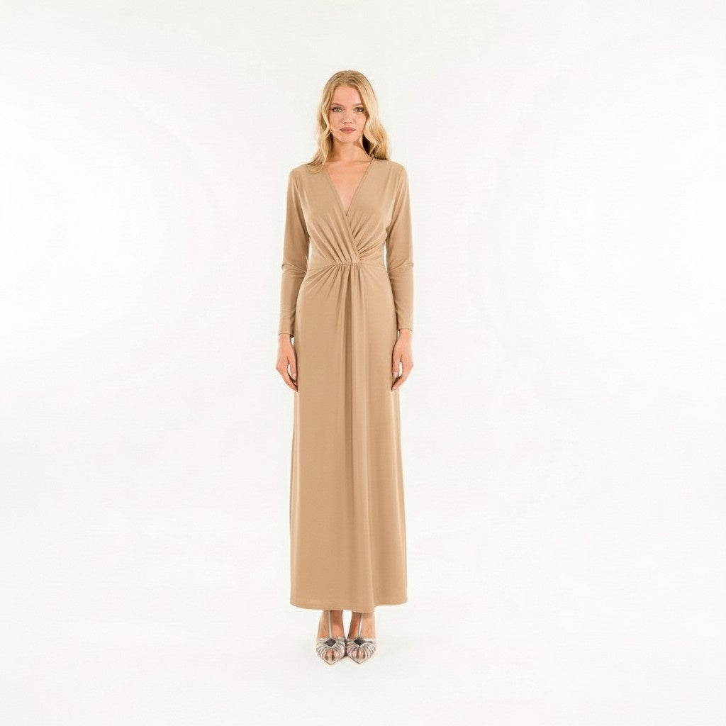 ABITO SCOLLO MR5013C BEIGE KONTATTO