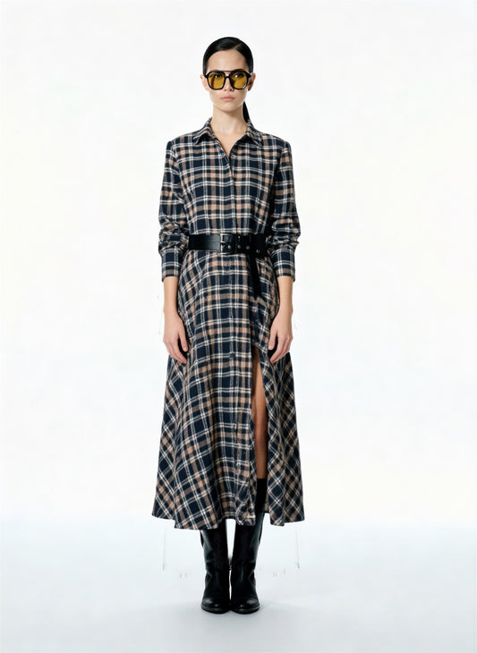 ABITO LUNGO CHECK W25A944 MOTEL.