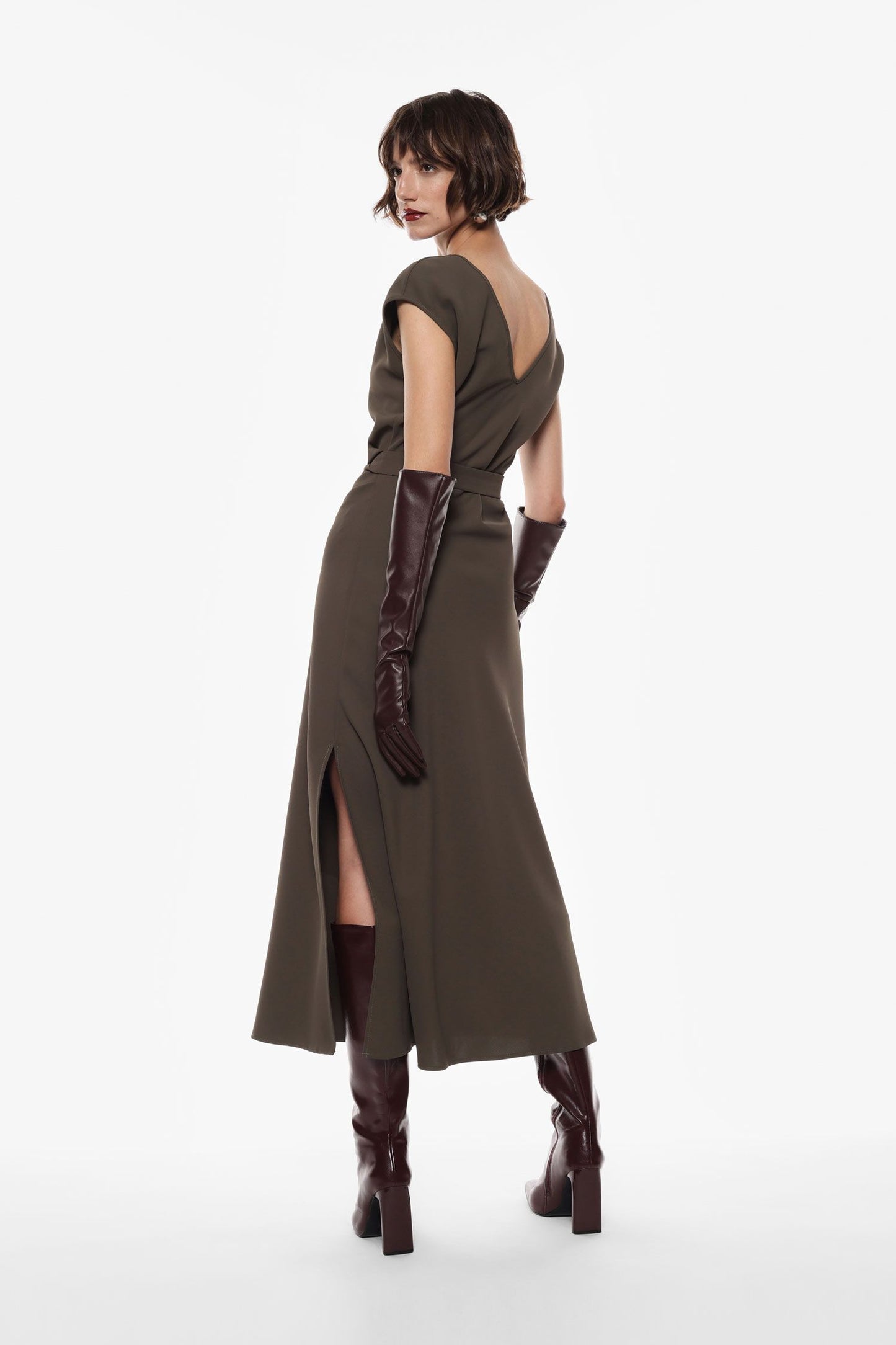 ABITO LUNGO CON SCOLLO ASIMMETRICO AFSTKER MILITARE IMPERIAL.