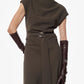 ABITO LUNGO CON SCOLLO ASIMMETRICO AFSTKER MILITARE IMPERIAL.