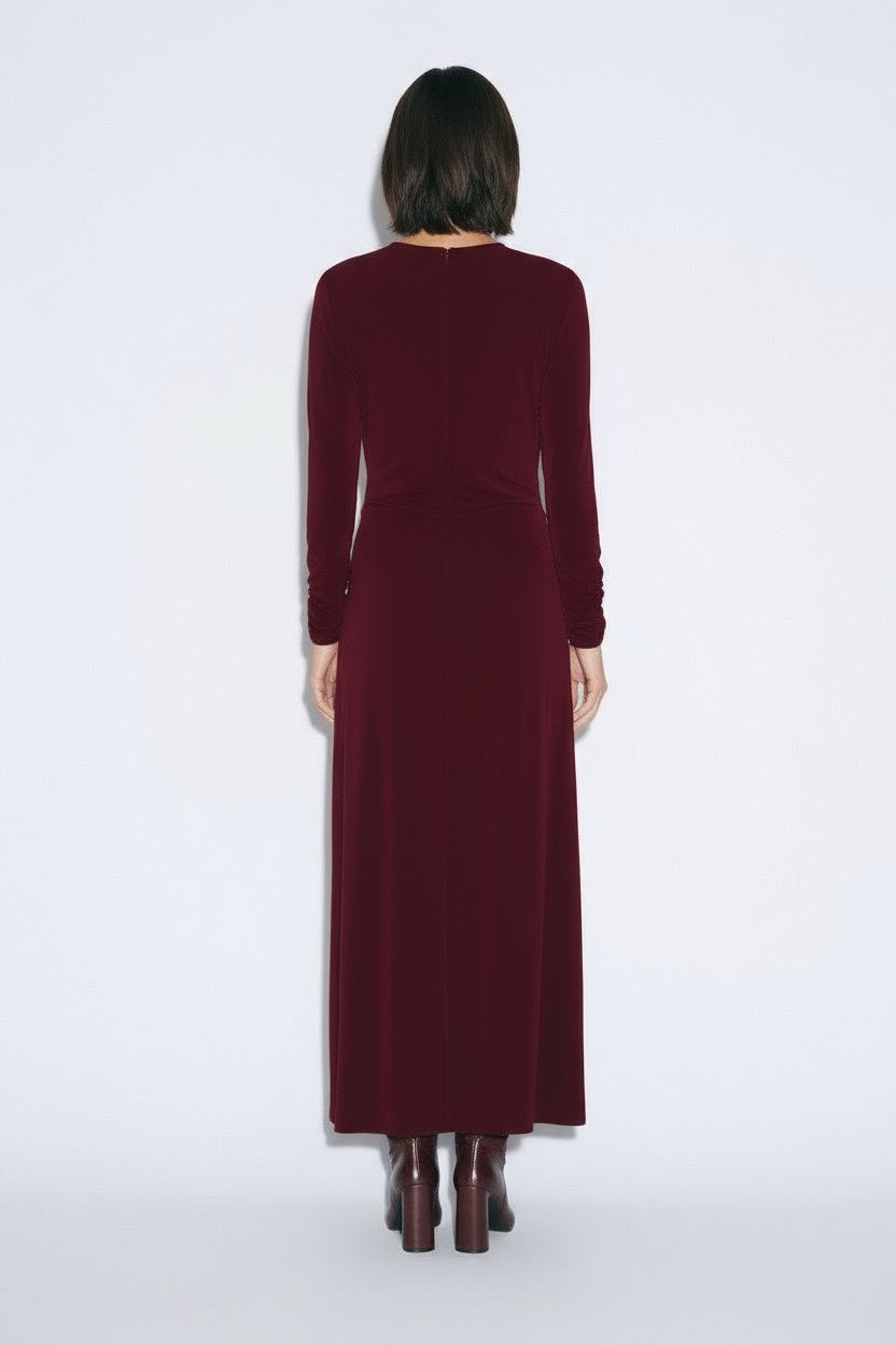 ABITO LUNGO AFUGKJQ BORDEAUX IMPERIAL.