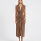 ABITO LUNGO IN SATIN AFYOLJQ MILITARE IMPERIAL.