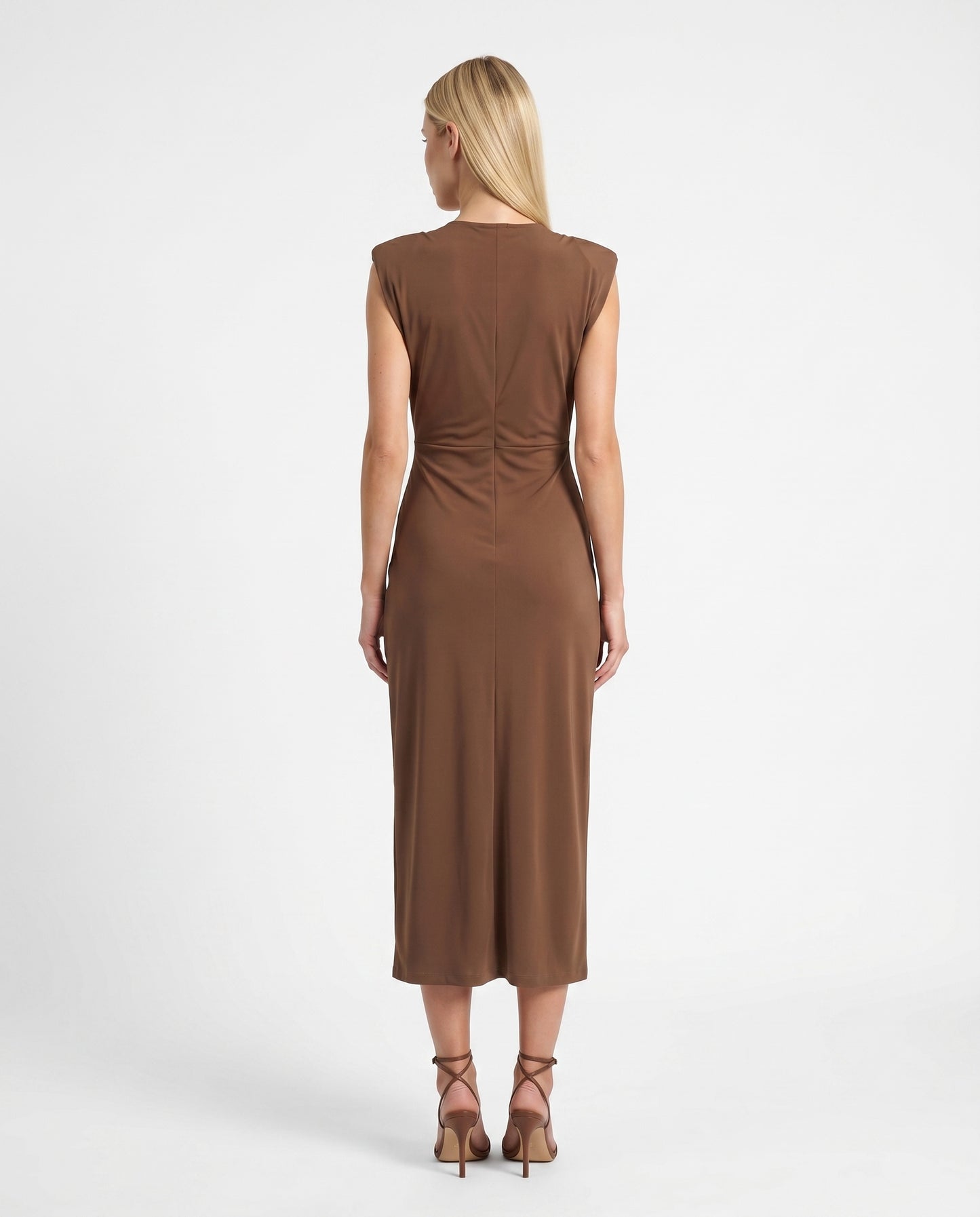 ABITO LUNGO IN SATIN AFYOLJQ MILITARE IMPERIAL.