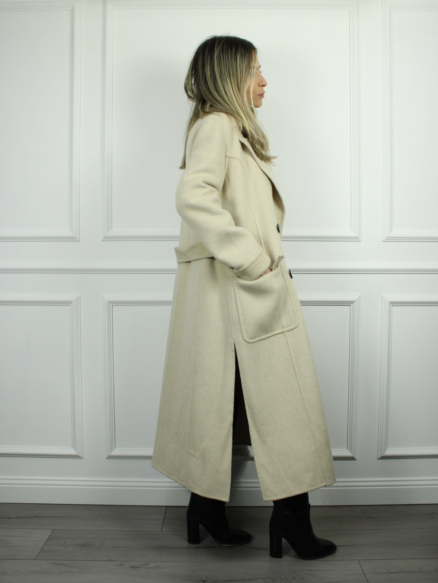 CAPPOTTO CON CINTURA TENSIONE IN