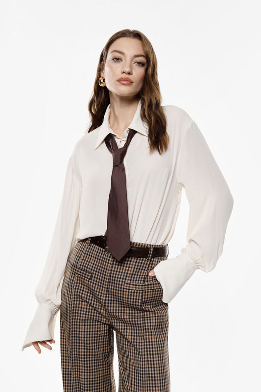 BODY CAMICIA REGULAR CON COLLETTO CLASSICO E POLSINI GESSO B267KJC IMPERIAL.