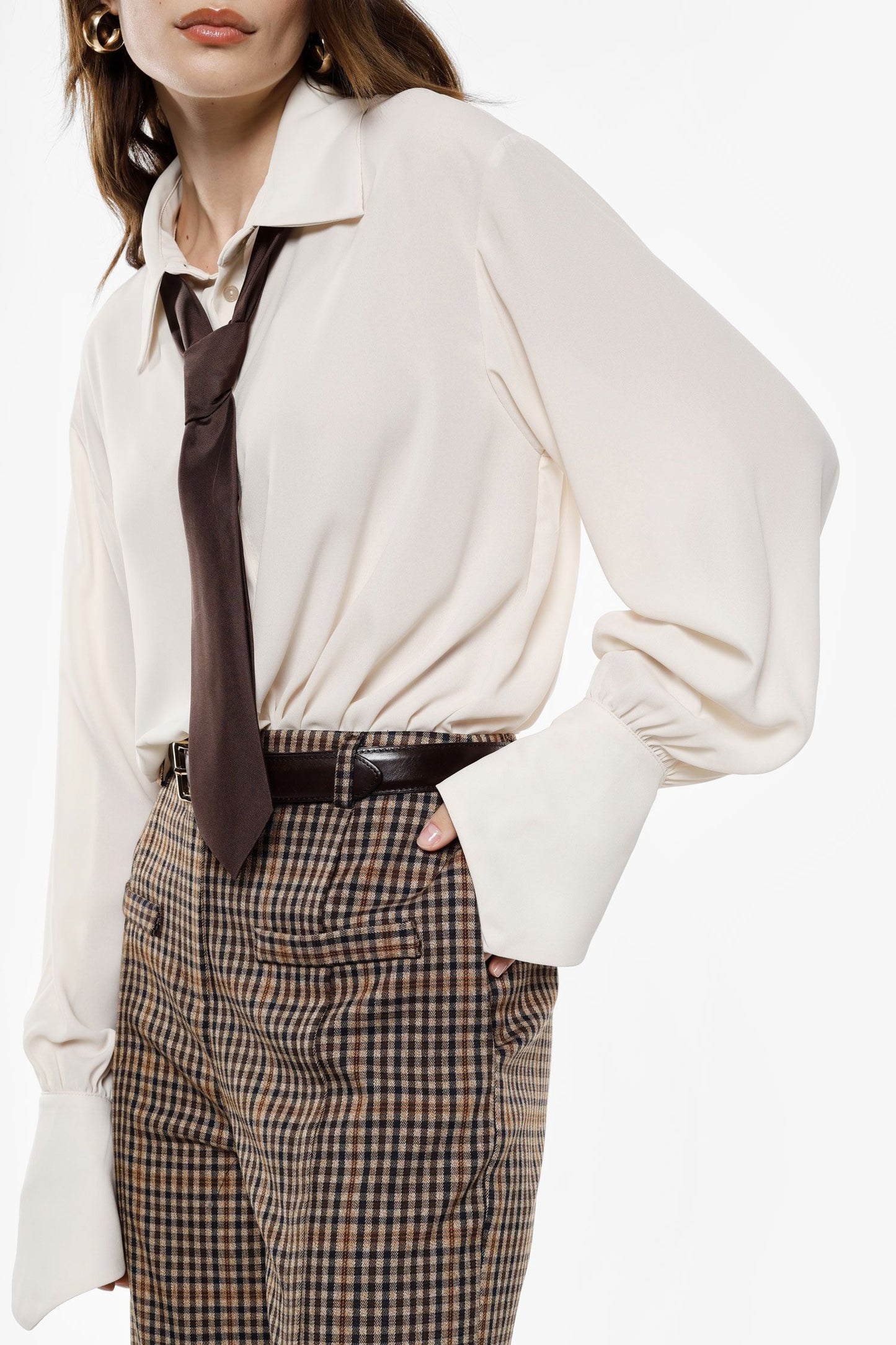 BODY CAMICIA REGULAR CON COLLETTO CLASSICO E POLSINI GESSO B267KJC IMPERIAL.