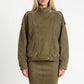 BOMBER EFFETTO SUEDE PE260096 MILITARE TENSIONE IN.