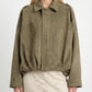 BOMBER EFFETTO SUEDE 26B4341 MILITARE TENSIONE IN.