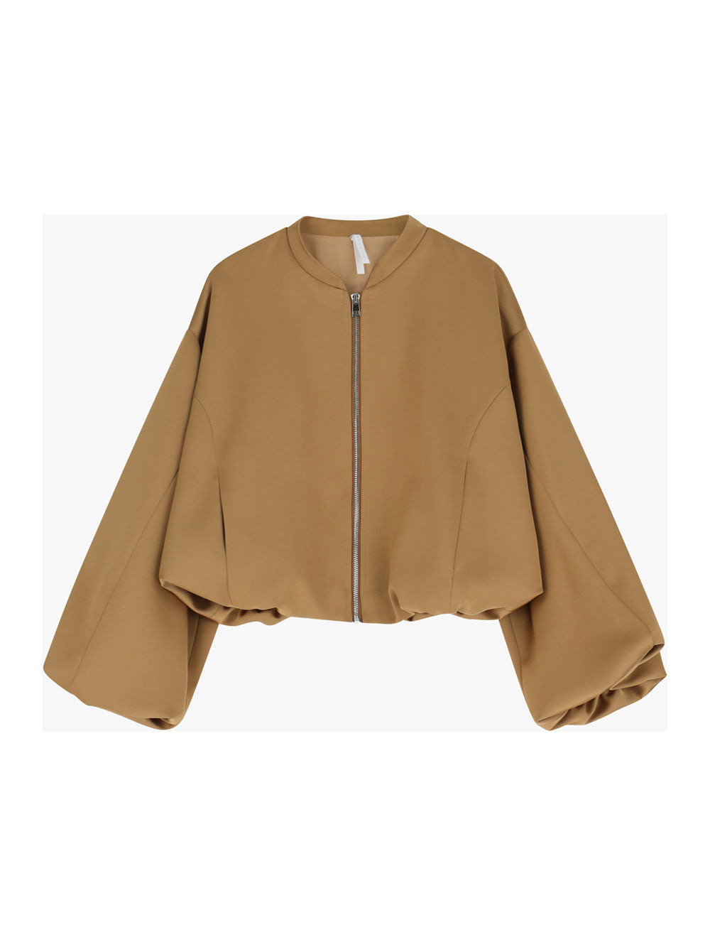 GIUBBOTTO  GIUBBOTTO BOMBER SATINATO CON ZIP TABACCO IMPERIAL.