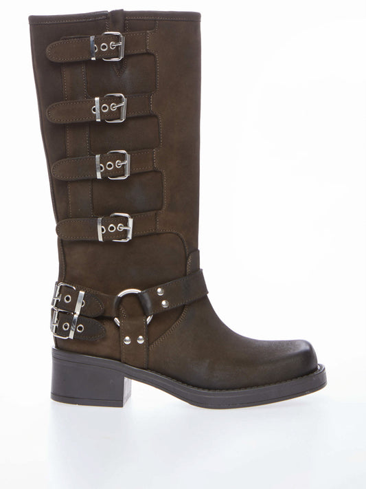 Biker In Pelle Con Fibbie OVYE