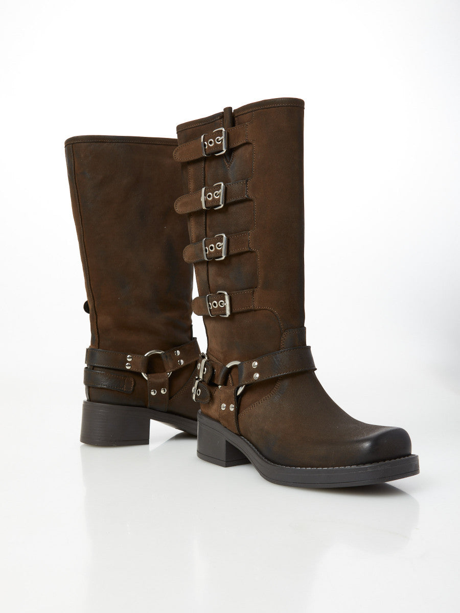 Biker In Pelle Con Fibbie OVYE