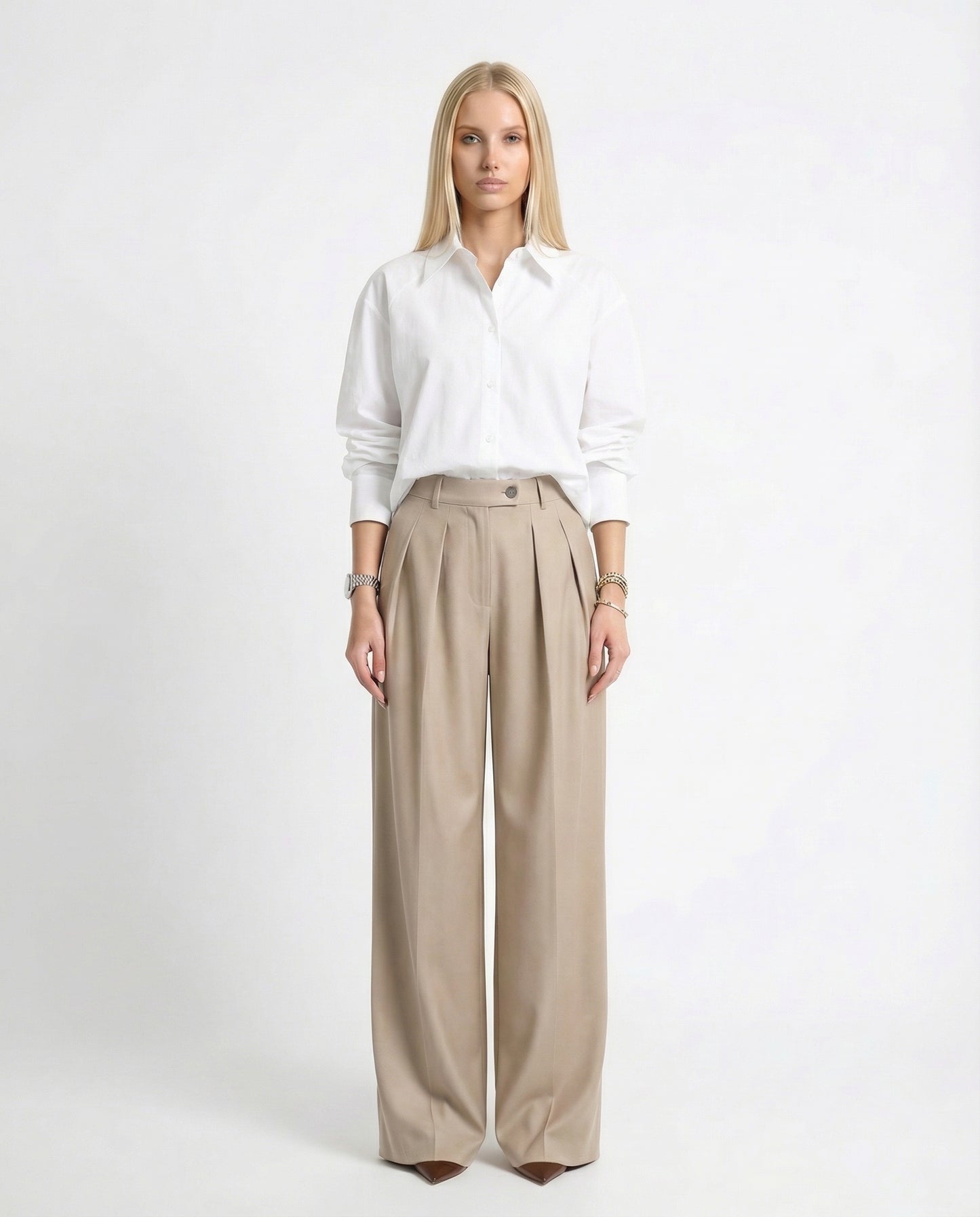 CAMICIA A PALLONCINO 26C4332 BIANCO TENSIONE IN.