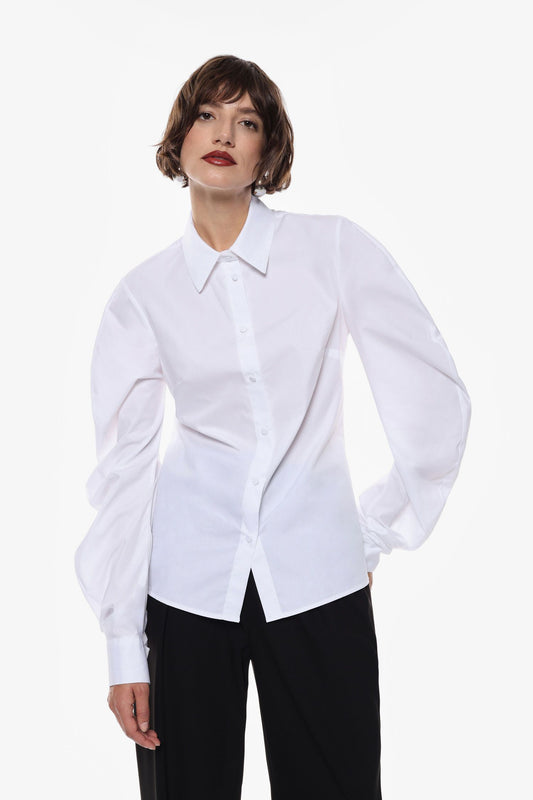 CAMICIA MANICHE AMPIE CNE0KFP BIANCO IMPERIAL.