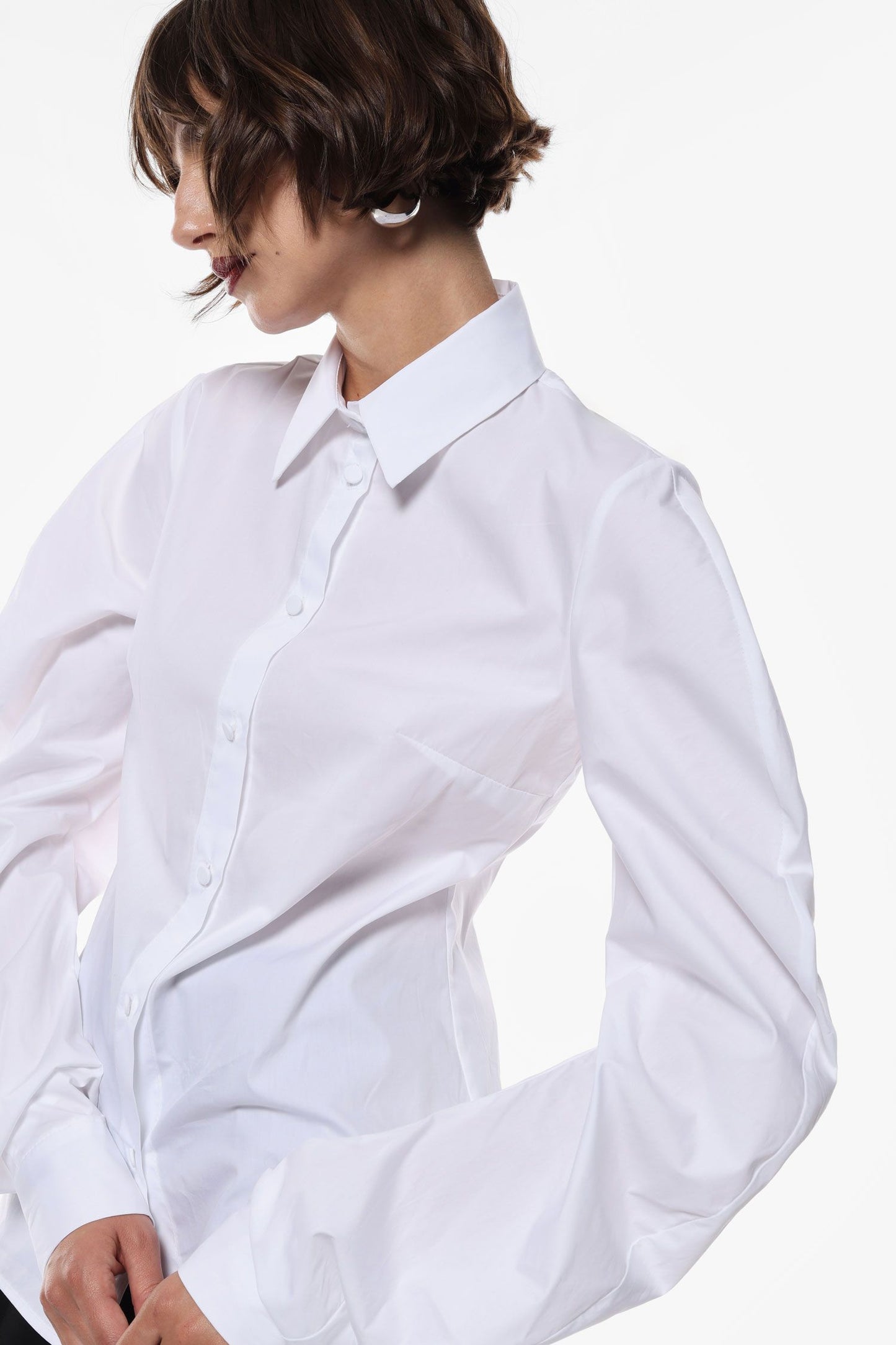 CAMICIA MANICHE AMPIE CNE0KFP BIANCO IMPERIAL.