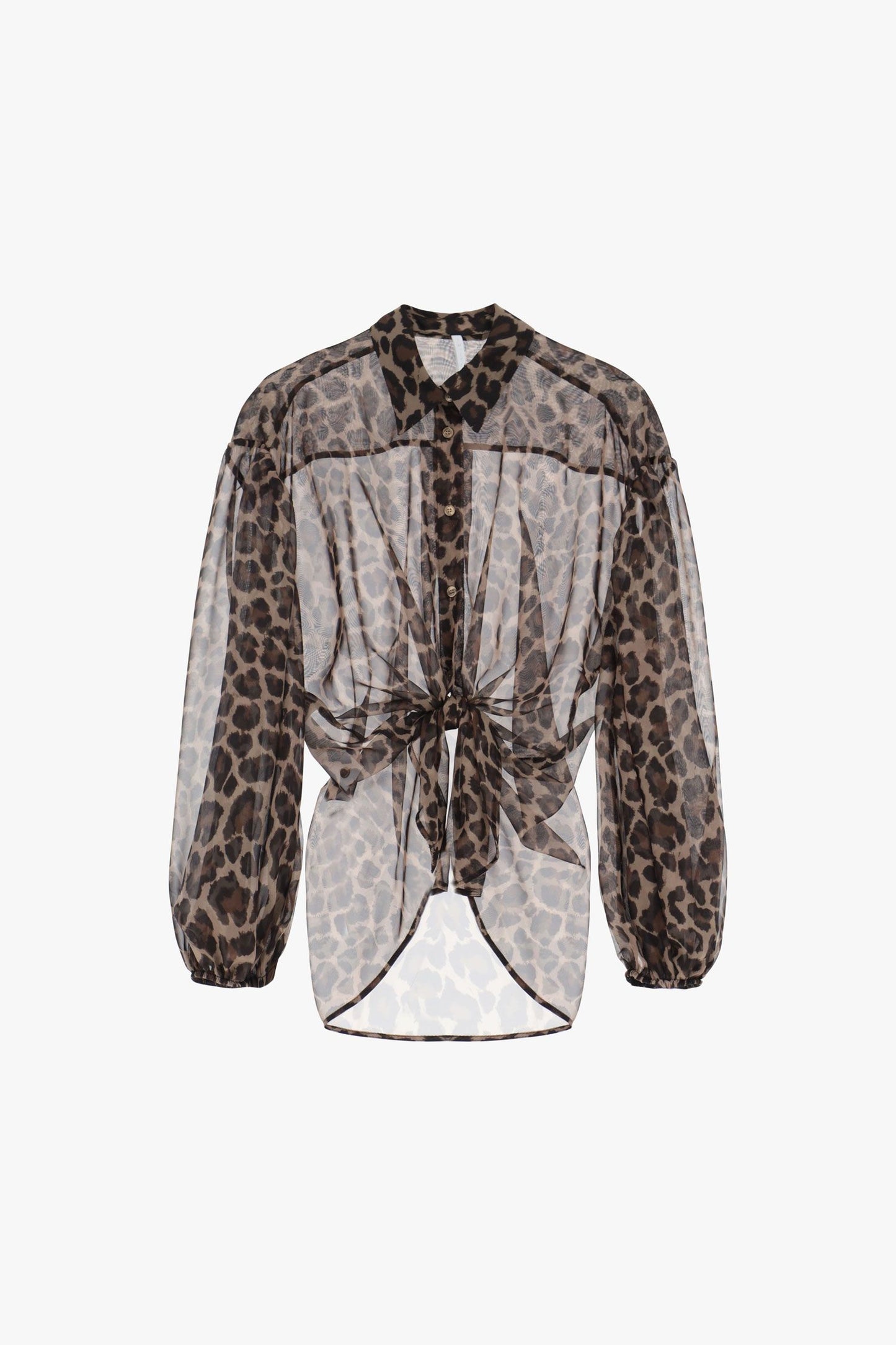 CAMICIA STAMPA ANIMALIER E NODO CAMMELLO/MORO IMPERIAL.