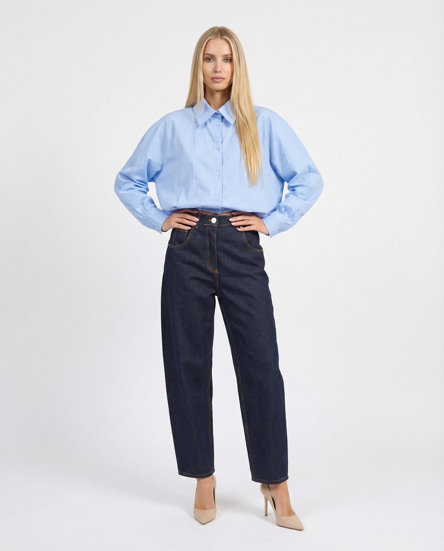 CAMICIA PALLONCINO 26C4332 CELESTE TENSIONE IN.