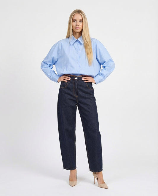 CAMICIA PALLONCINO 26C4332 CELESTE TENSIONE IN.