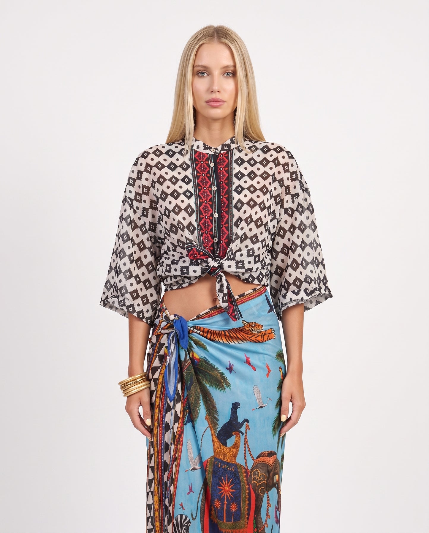 CAMICIA FANTASIA 39944 ETNICA TENSIONE IN.