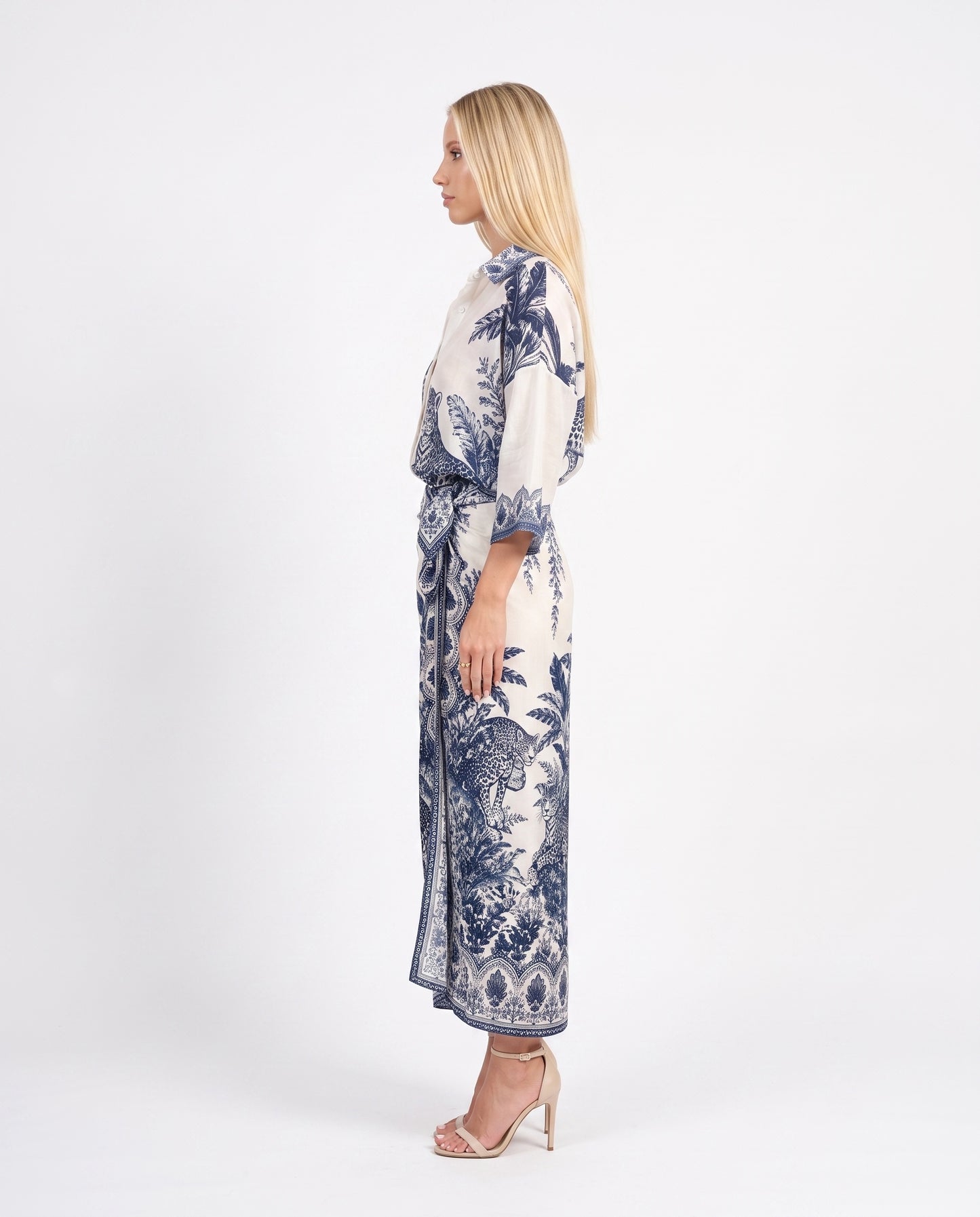CAMICIA IN MUSSOLA PE260493 BLU TENSIONE IN.