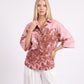 CAMICIA IN MUSSOLA PE260552 ROSA/MORO TENSIONE IN.