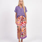 CAMICIA IN MUSSOLA S26CL37 VIOLA TENSIONE IN.